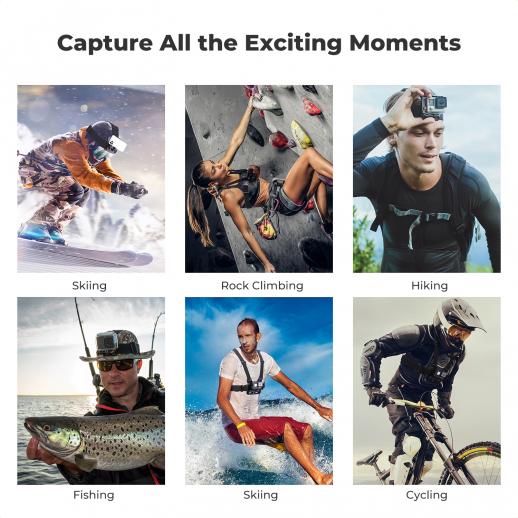 K&F Concept Head Strap & Chest Mount Set for GoPro Hero 13 12 11 10 9 8 7 6 5 4 Session DJI Osmo Action Cameras, Quick Release Adjustable Action Camera Accessories Kit K&F Concept Head Strap & Chest Mount Set for GoPro Hero 13 12 11 10 9 8 7 6 5 4 Session DJI Osmo Action Cameras, Quick Release Adjustable Action Camera Accessories Kit